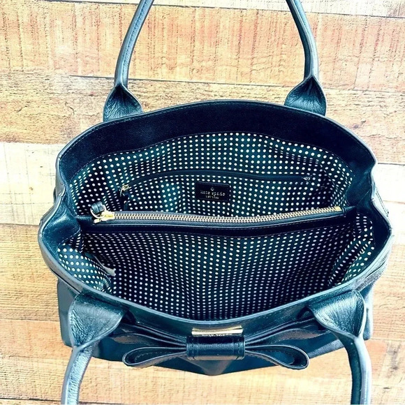 Kate Spade Quinn Villabella Avenue Bow Leather Tote - Picture 6 of 11